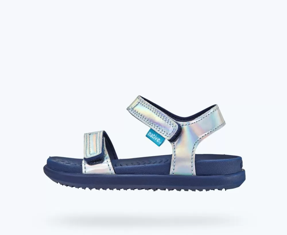 Native Shoes Sandals^Charley Hologram Child Hologram/ Regatta Blue