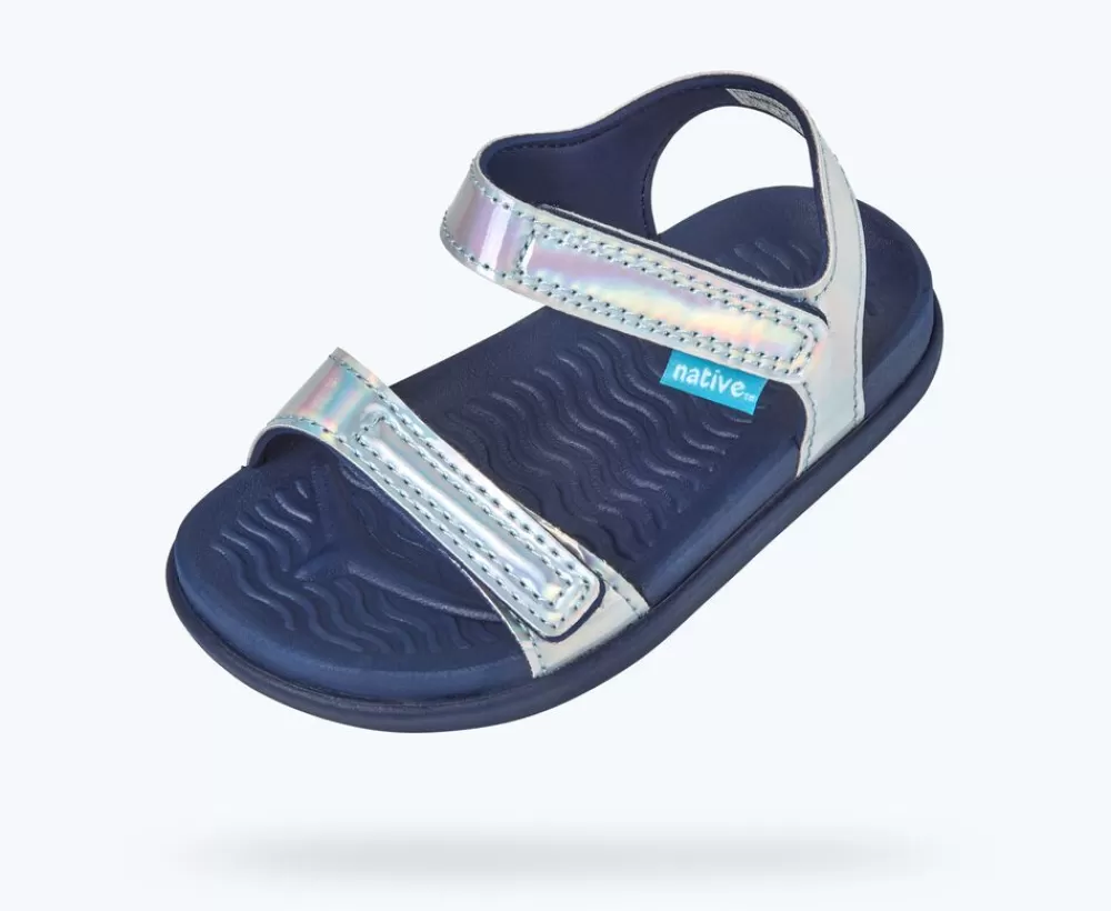 Native Shoes Sandals^Charley Hologram Child Hologram/ Regatta Blue