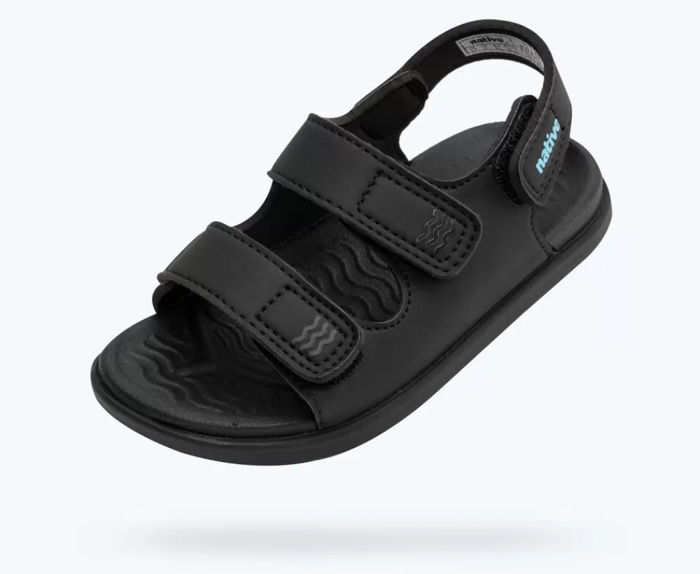 Native Shoes Sandals^Frankie Sugarlite Child Jiffy Black/ Jiffy Black