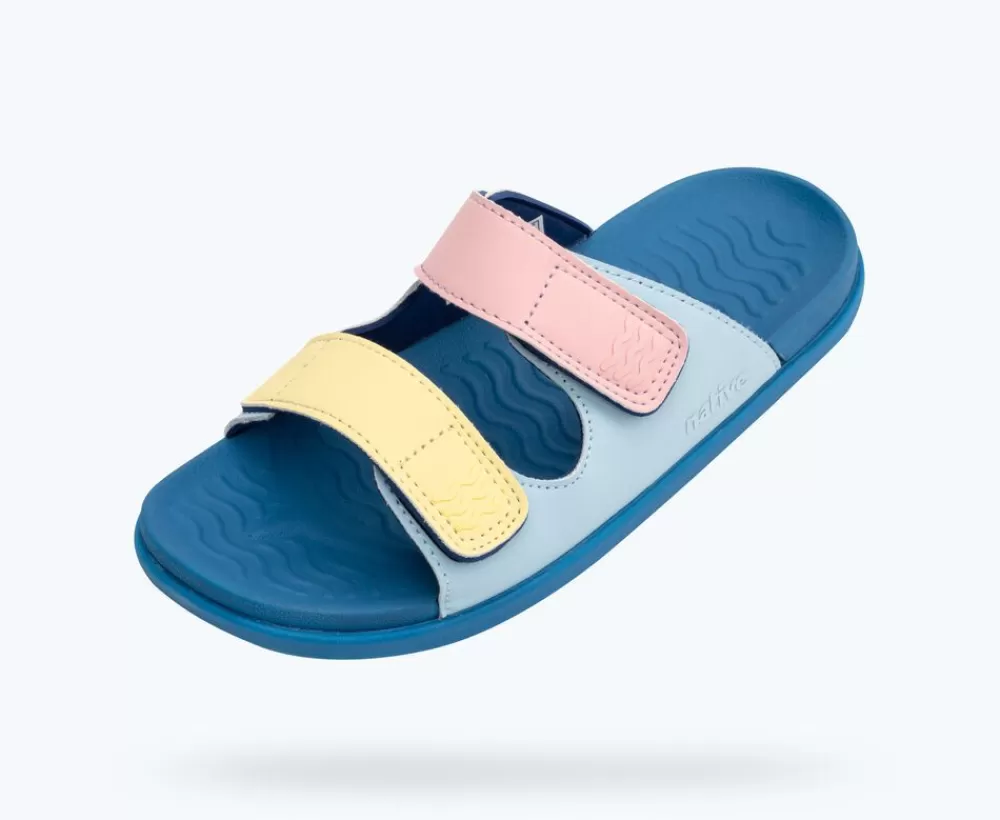 Native Shoes Sandals^Frankie Sugarlite Junior Sky Blue/ Vallarta Blue/ Princess Gone Bananas Straps