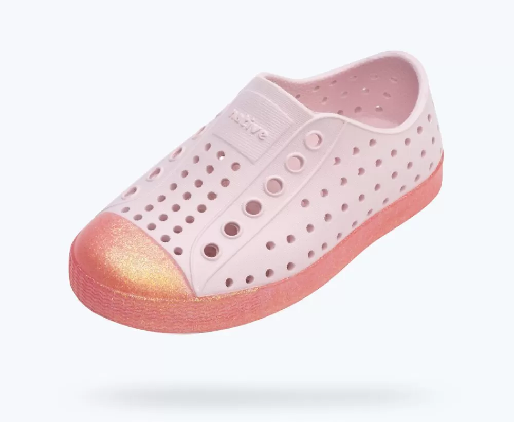 Native Shoes Shoes^Jefferson Bling Child Milk Pink/ Princess Bling