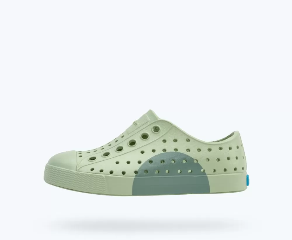 Native Shoes Shoes^Jefferson Block Child Tea Green/ Tea Green/ Loch Green