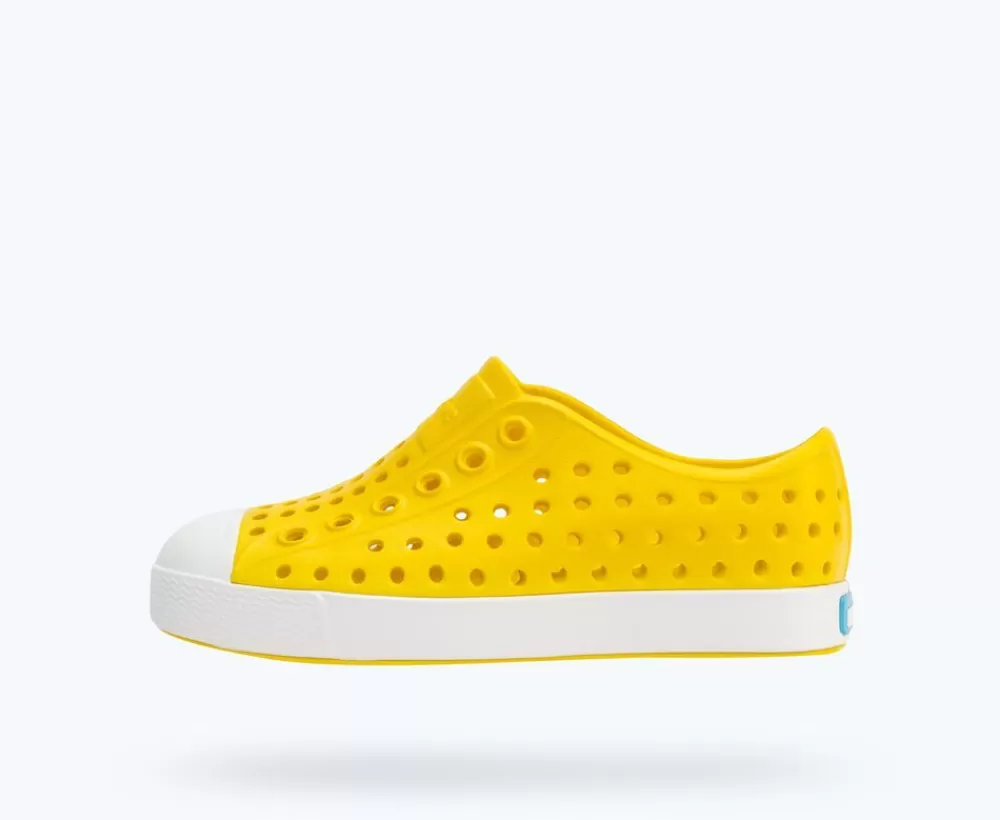 Native Shoes Shoes^Jefferson Child Crayon Yellow/ Shell White