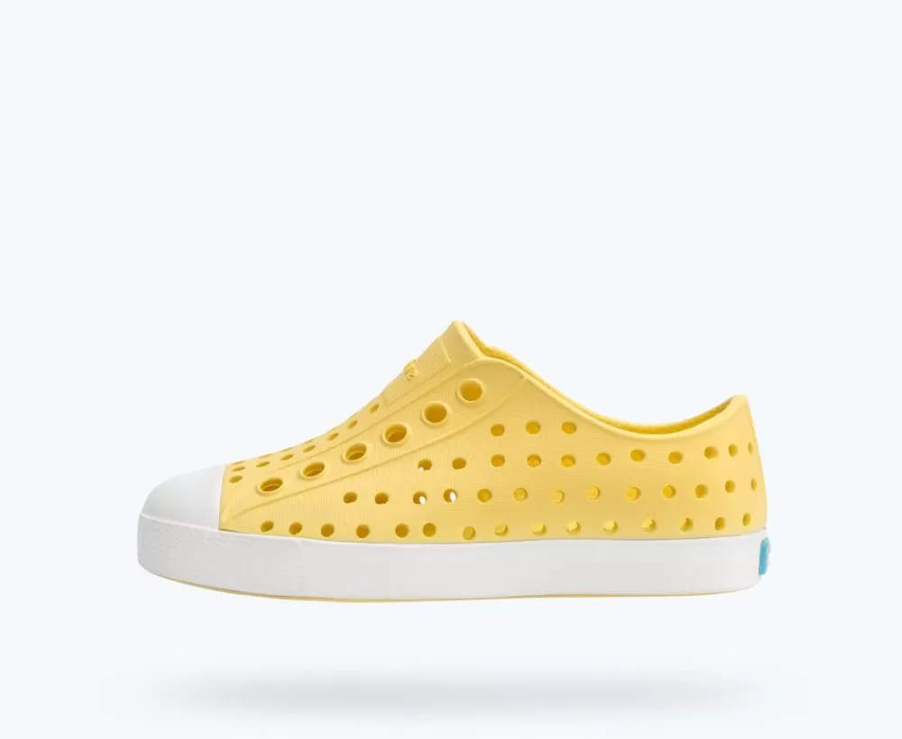 Native Shoes Shoes^Jefferson Child Gone Bananas Yellow/ Shell White