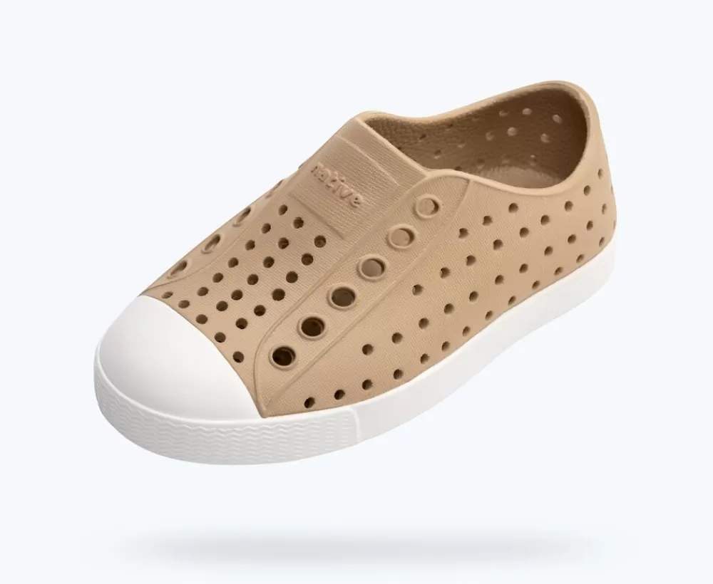 Native Shoes Shoes^Jefferson Child Flax Tan/ Shell White