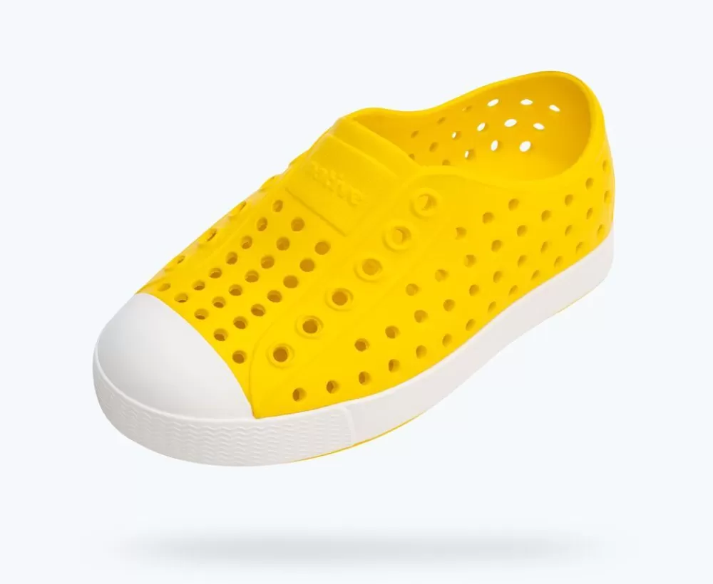 Native Shoes Shoes^Jefferson Child Crayon Yellow/ Shell White