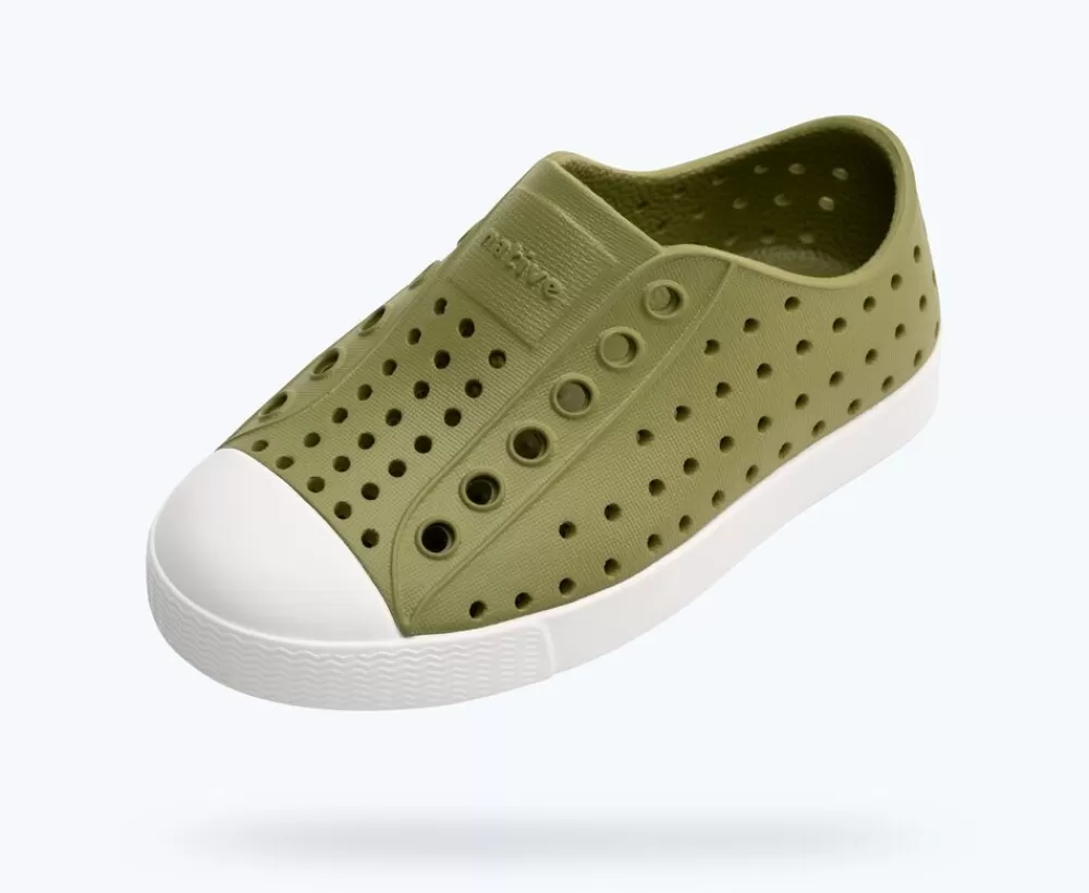 Native Shoes Shoes^Jefferson Child Iguana Green/ Shell White