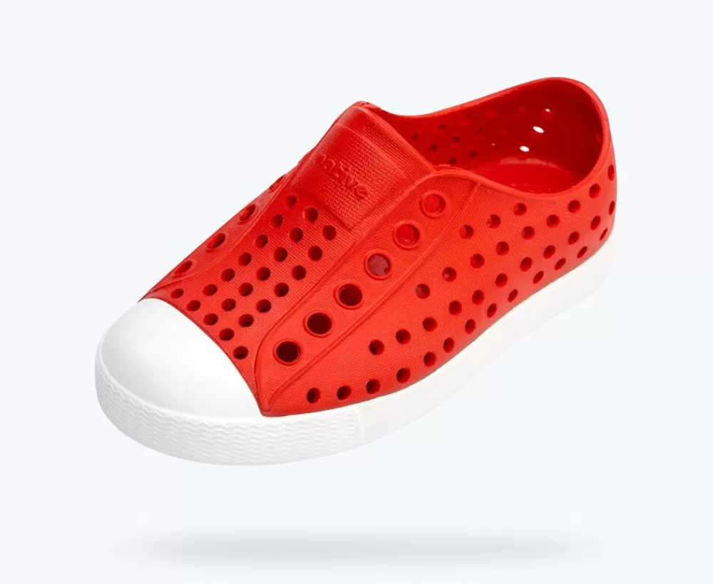 Native Shoes Shoes^Jefferson Child Torch Red/ Shell White