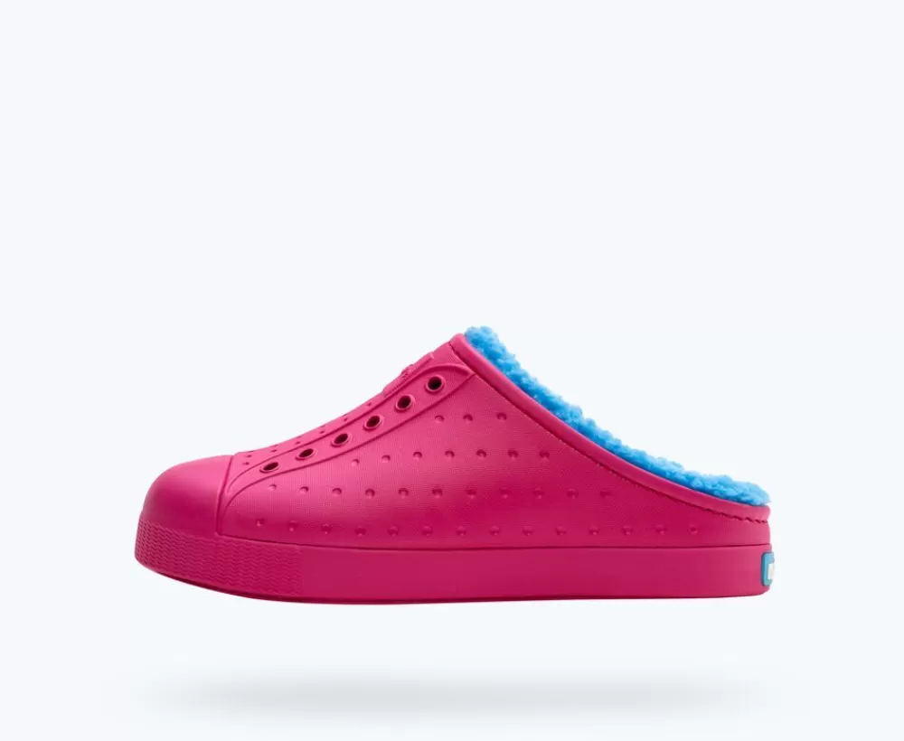 Native Shoes Shoes^Jefferson Cozy Sugarlite Big Kid Radberry Pink/ Radberry Pink/ Sky Blue