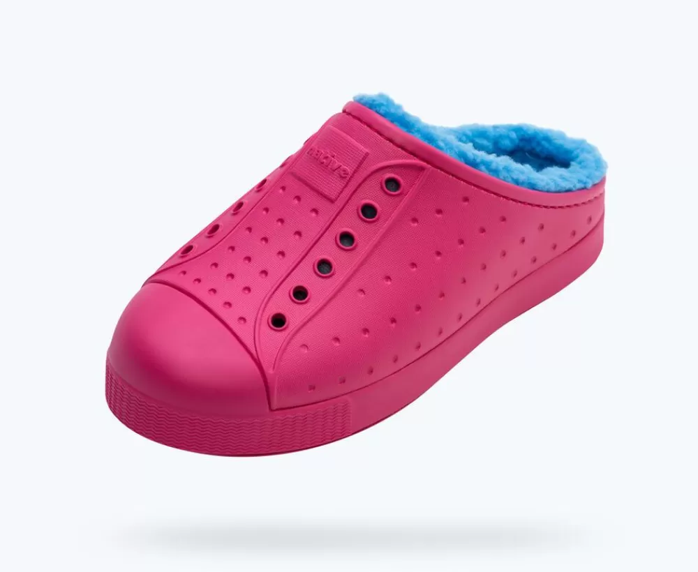 Native Shoes Shoes^Jefferson Cozy Sugarlite Big Kid Radberry Pink/ Radberry Pink/ Sky Blue