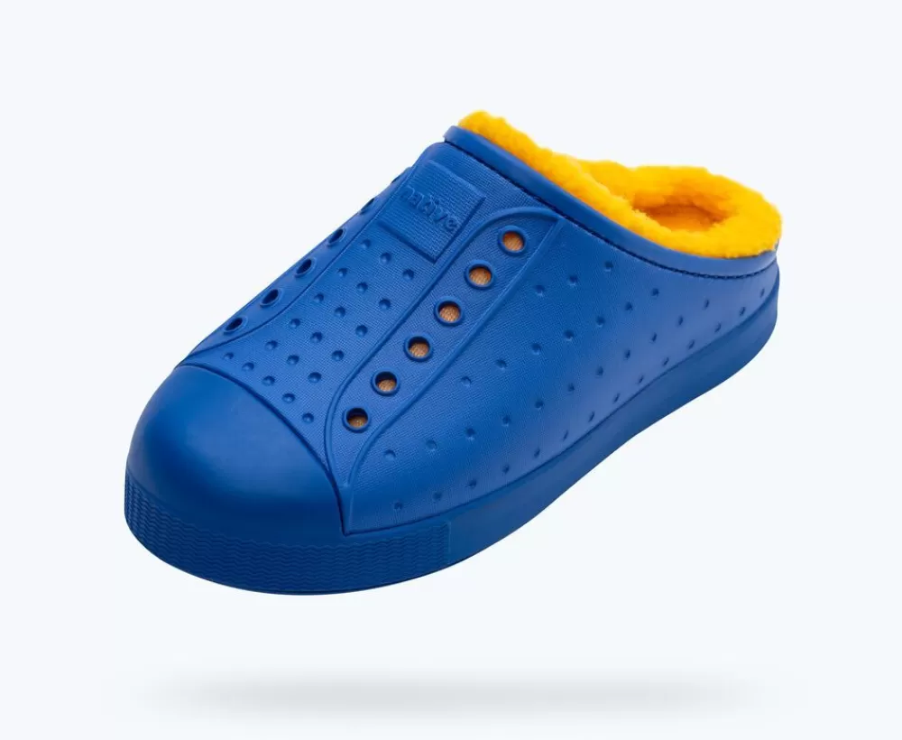 Native Shoes Shoes^Jefferson Cozy Sugarlite Big Kid Uv Blue/ Uv Blue/ Spicy Yellow