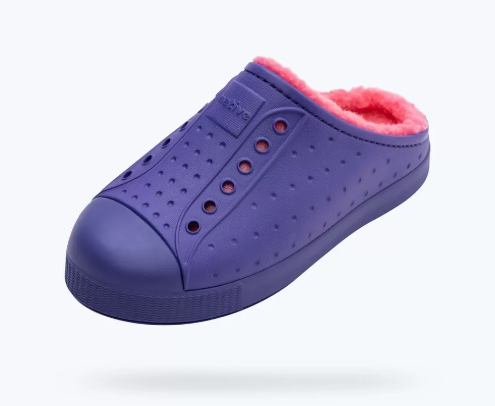 Native Shoes Shoes^Jefferson Cozy Sugarlite Big Kid Ultra Violet/ Ultra Violet/ Dazzle Pink