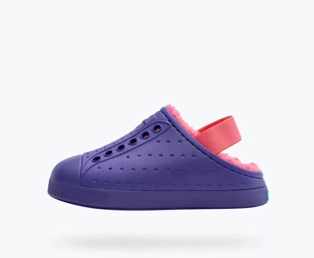 Native Shoes Shoes^Jefferson Cozy Sugarlite Little Kid Ultra Violet/ Ultra Violet/ Dazzle Pink