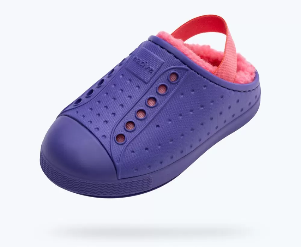 Native Shoes Shoes^Jefferson Cozy Sugarlite Little Kid Ultra Violet/ Ultra Violet/ Dazzle Pink