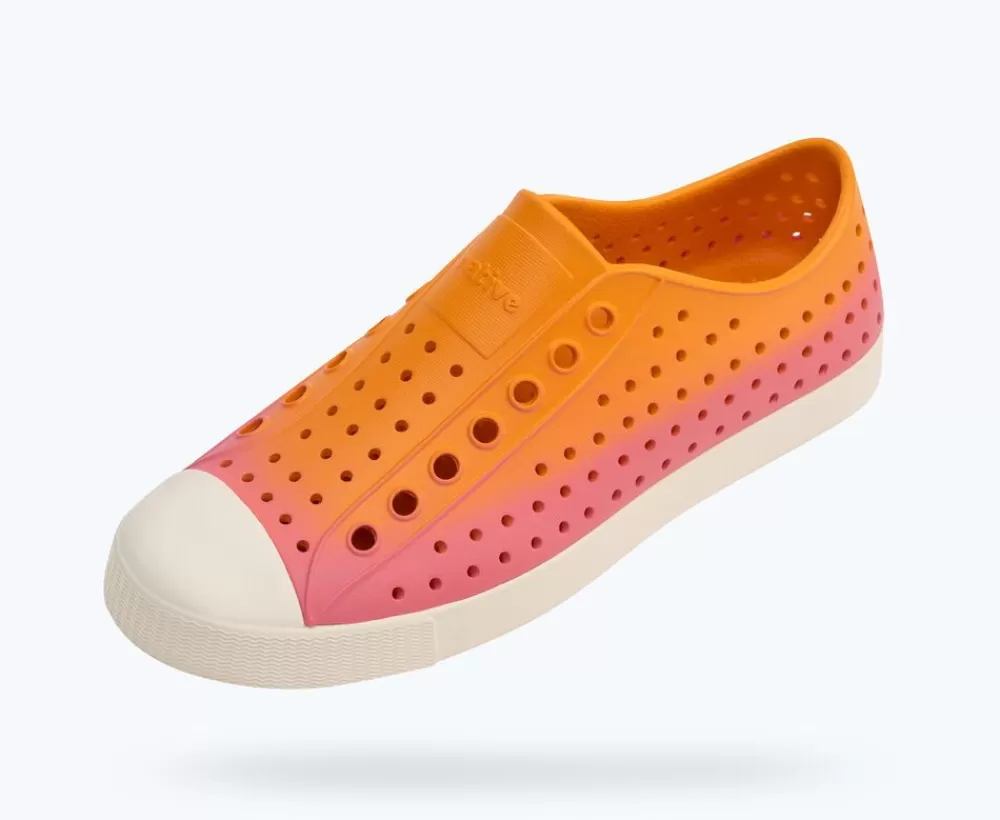 Native Shoes Shoes^Jefferson Sugarlite Ombre Apricot Orange/ Bone White/ Apricot Clover Ombre