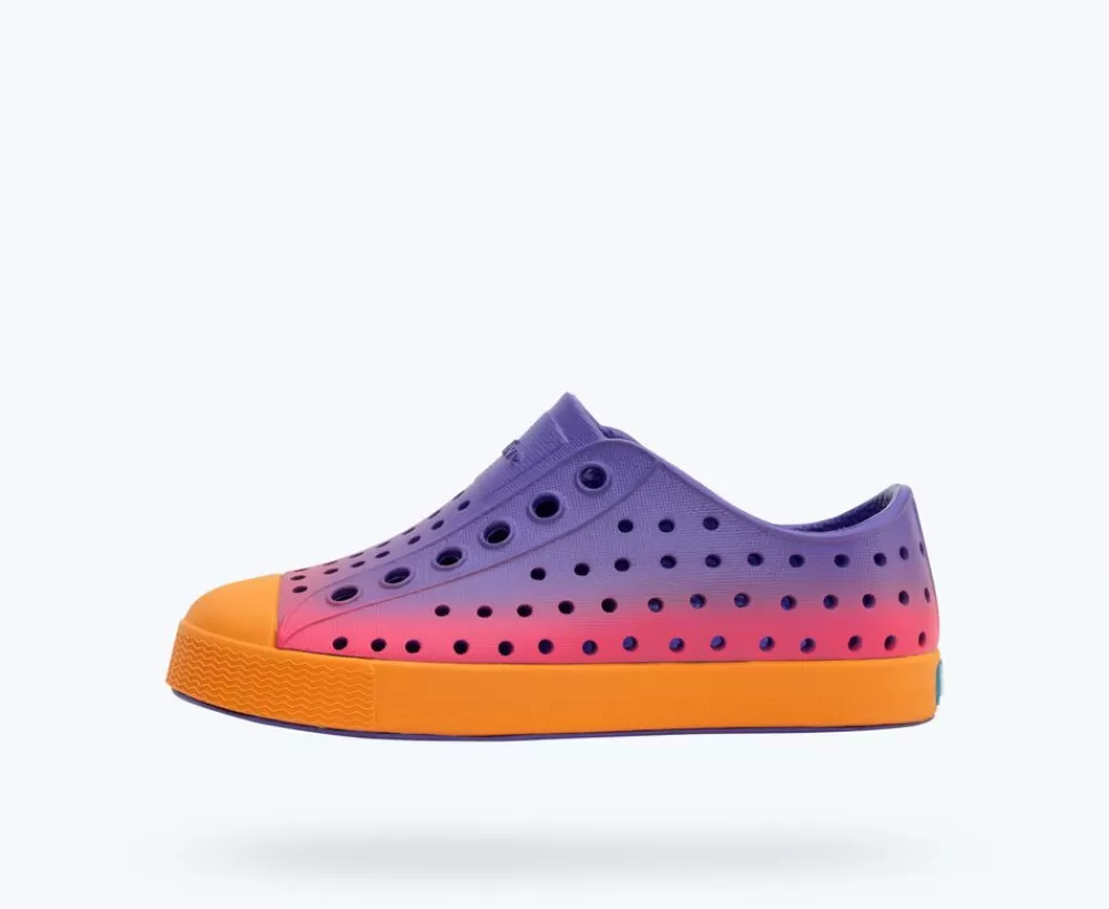 Native Shoes Shoes^Jefferson Sugarlite Ombre Child Ultra Violet/ Apricot Orange/ Ultra Dazzle Ombre