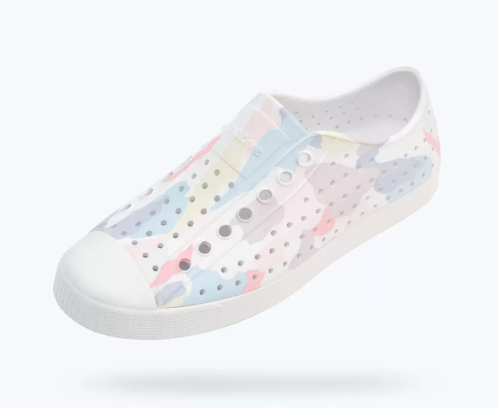 Native Shoes Shoes^Jefferson Sugarlite Print Shell White/ Shell White/ Pink Brush Camo