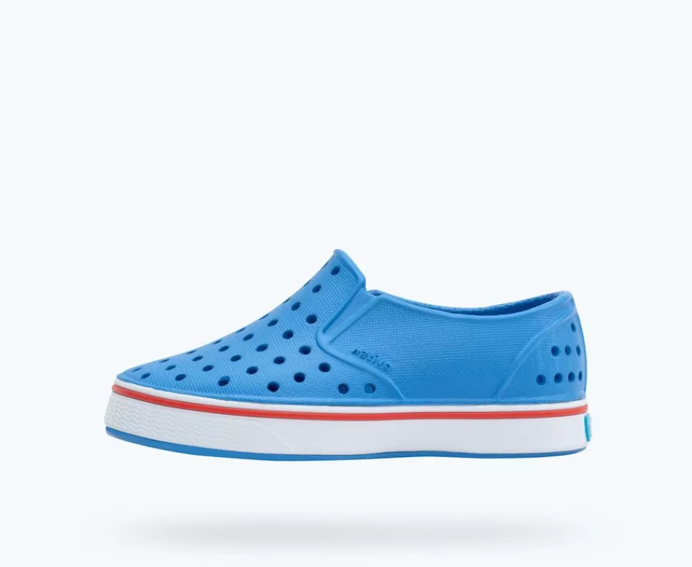 Native Shoes Shoes^Miles Child Resting Blue/ Shell White/ Hyper Red