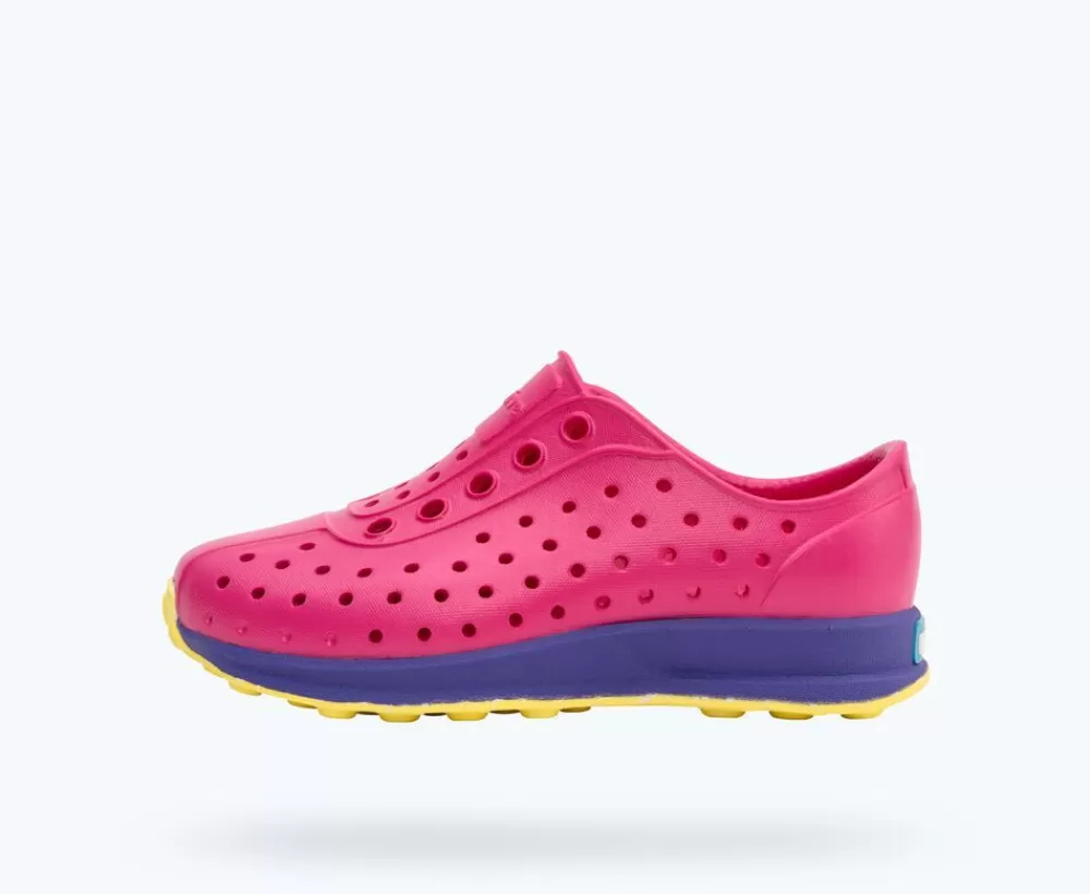 Native Shoes Shoes^Robbie Sugarlite Child Radberry Pink/ Ultra Violet/ Morning Speckle Rubber