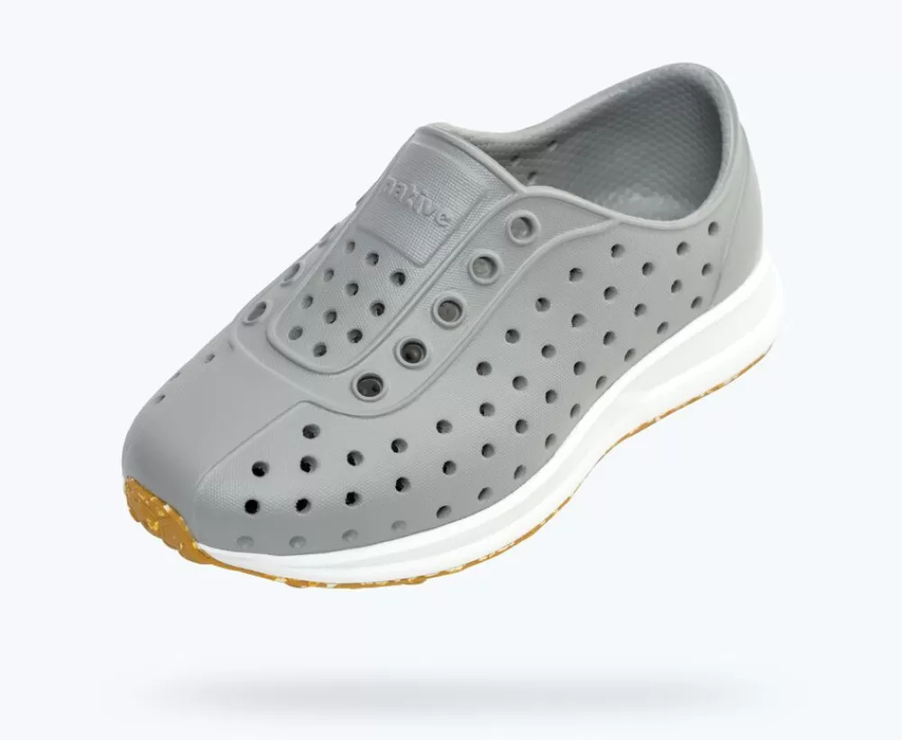 Native Shoes Shoes^Robbie Sugarlite Child Pigeon Grey/ Shell White/ Mash Speckle Rubber