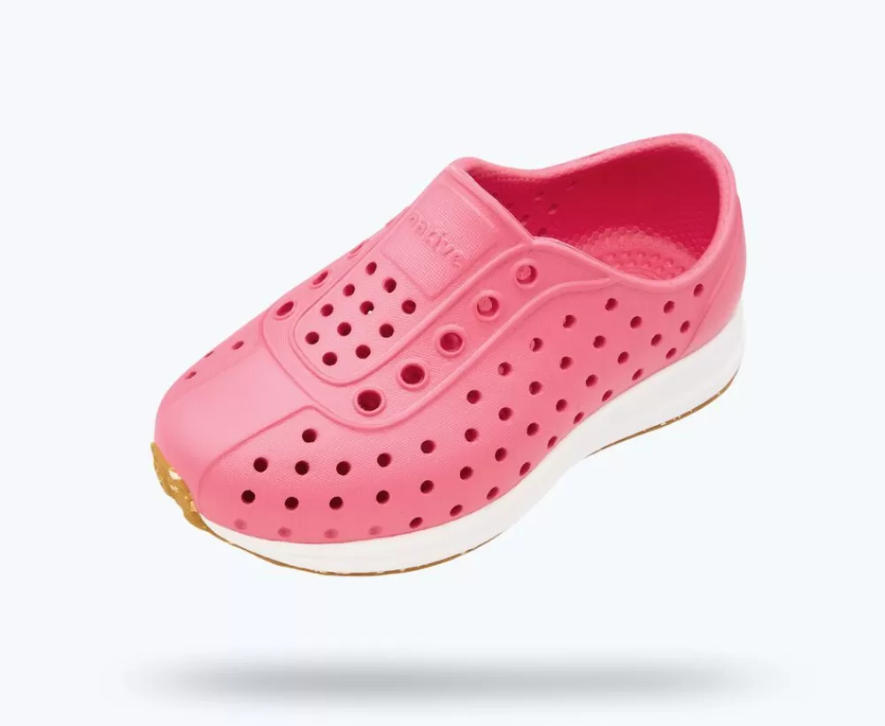 Native Shoes Shoes^Robbie Sugarlite Child Hollywood Pink/ Shell White/ Mash Speckle Rubber